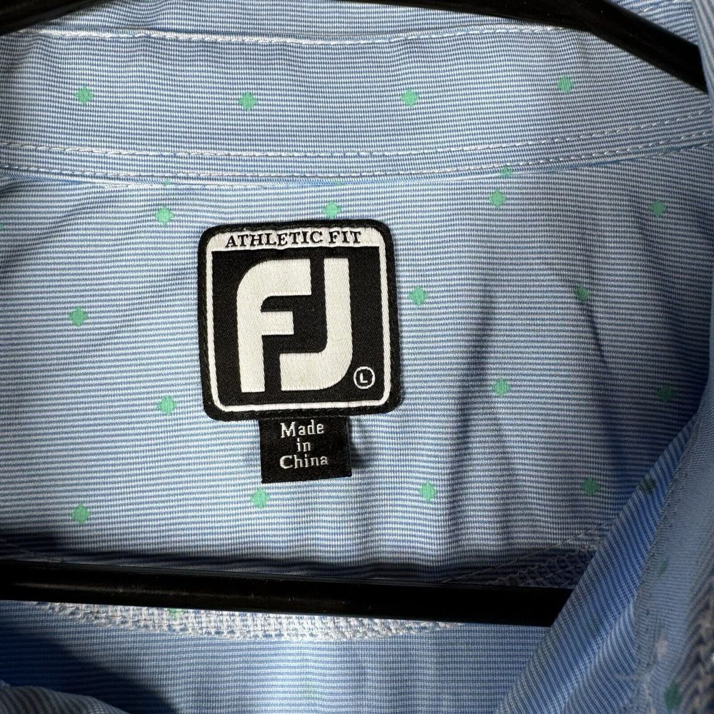 Footjoy Polo Performance Golf Polo Mens Size Large‎ Short Sleeve Polka Dot - Picture 6 of 14